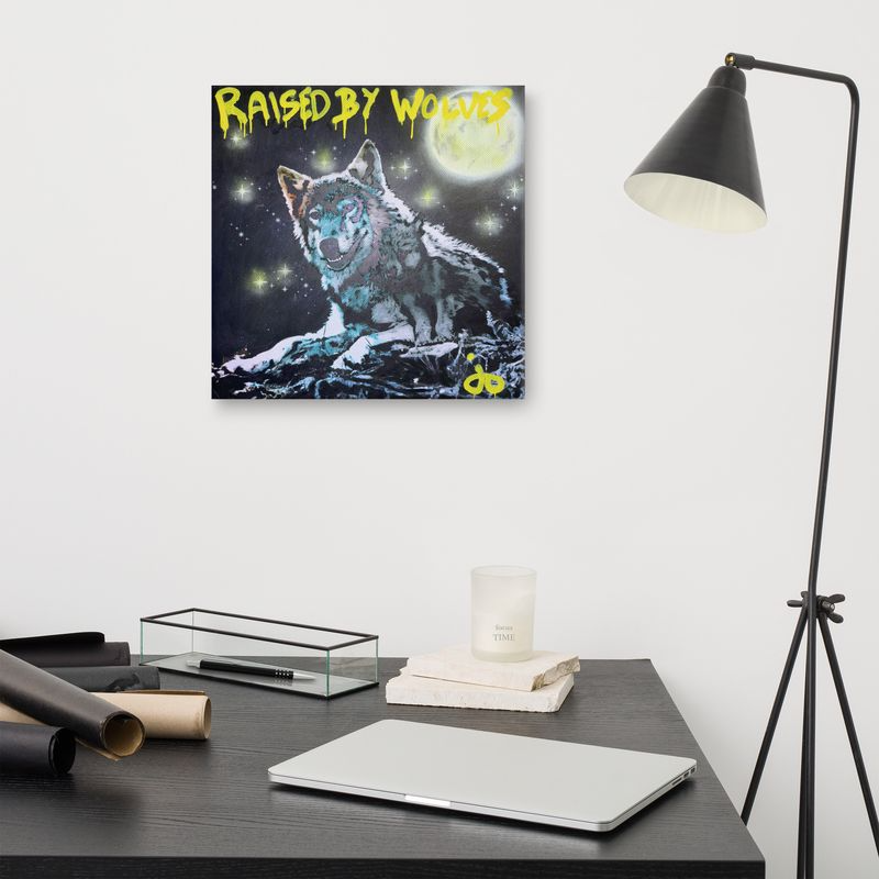 "Raised By Wolves" Canvas Print