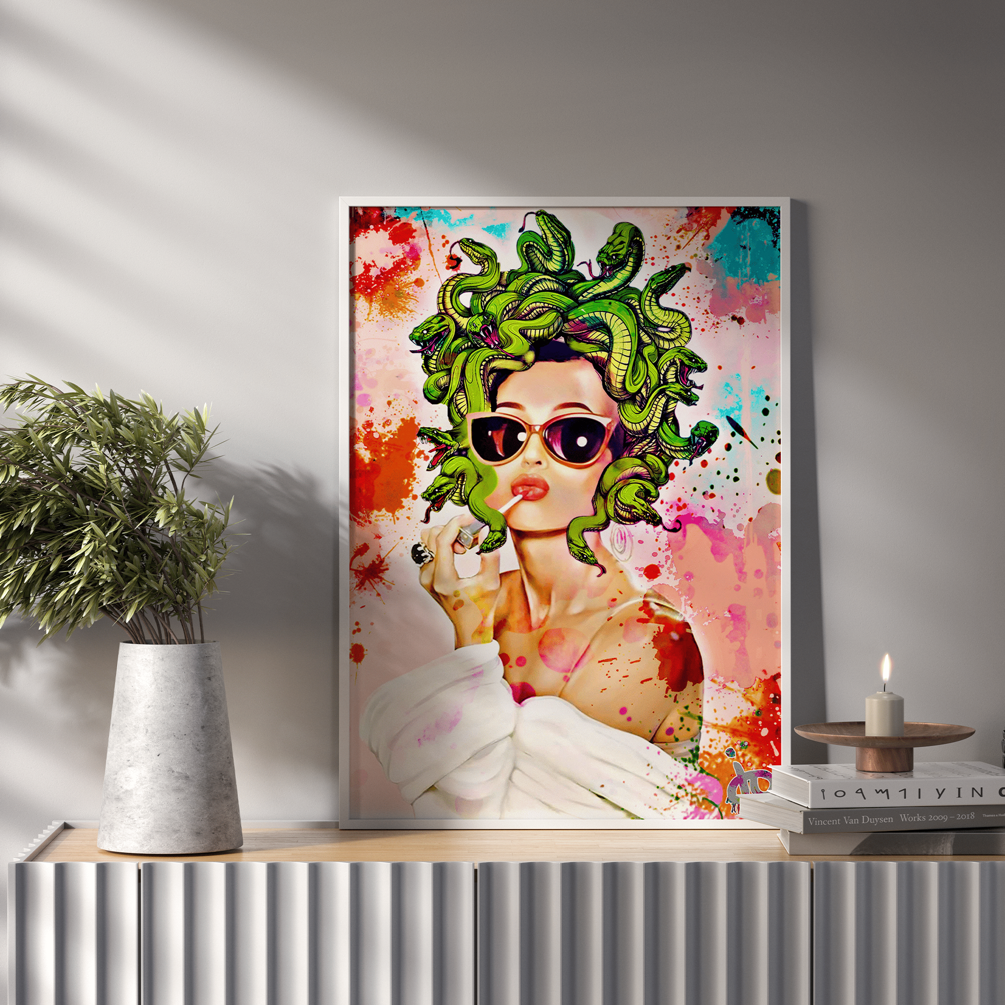 "Audrey Medusa" Print Canvas